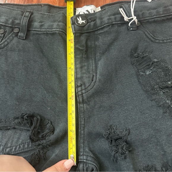 One Teaspoon Awesome Baggies 'Fox Black' Ripped Relaxed Tapered Leg Jeans Sz 30 - Picture 14 of 16